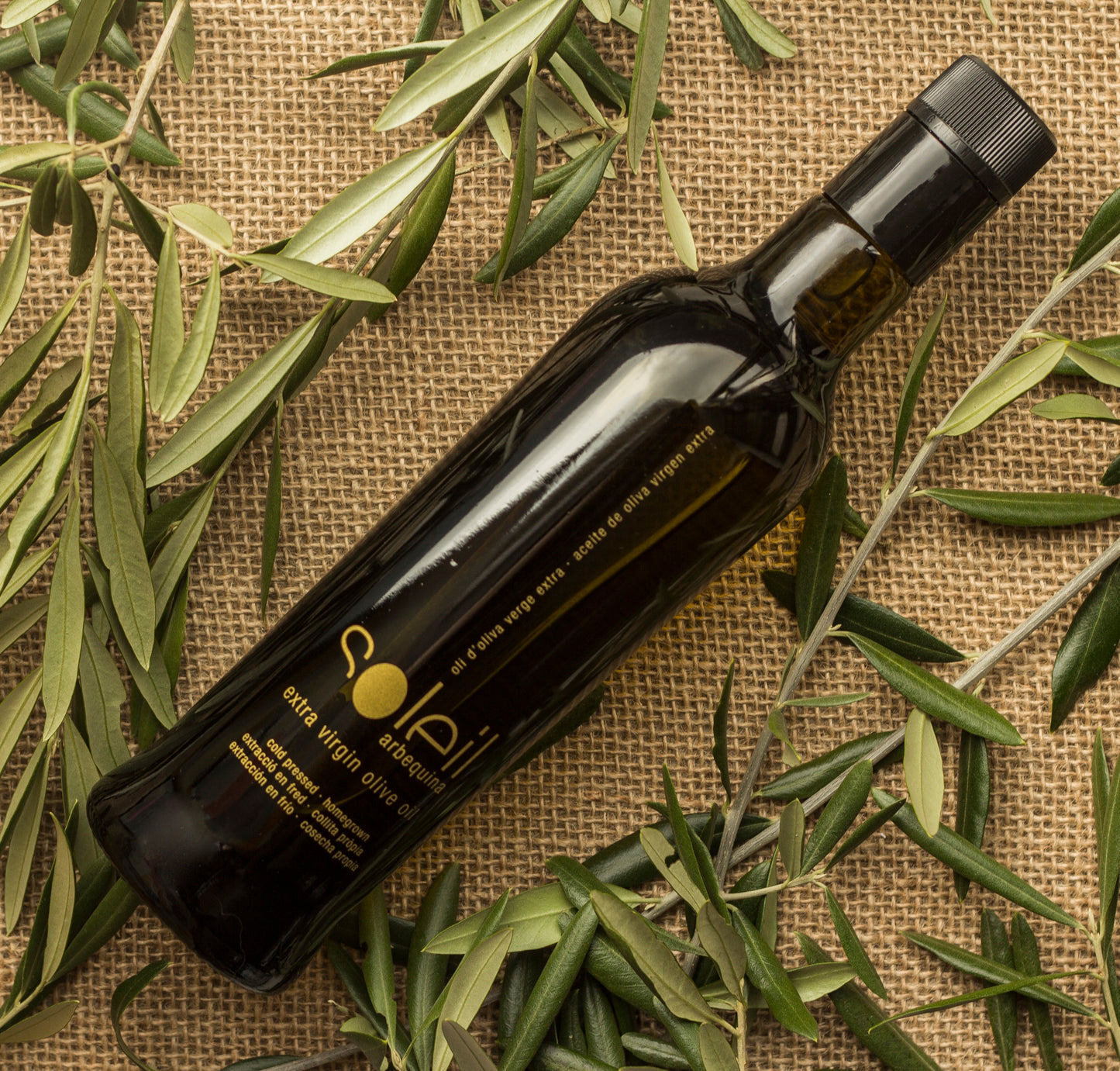 Huile d'olive extra vierge Soleil Arbequina 500 ml.