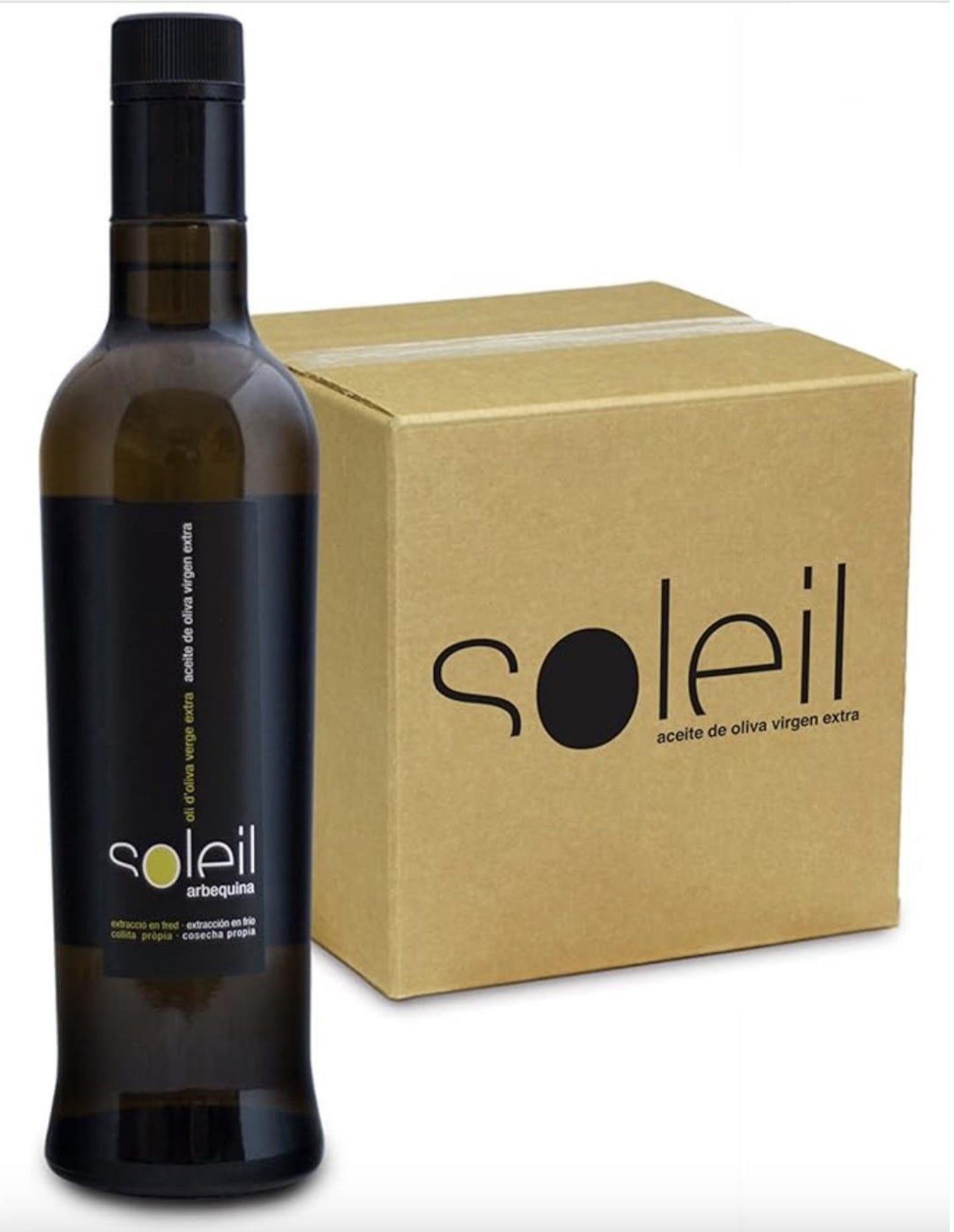 Huile d'olive extra vierge Soleil Arbequina 500 ml.